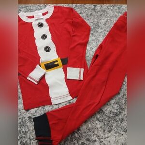 Hannah Andersson Festive Red Santa Kids Pajamas 5
